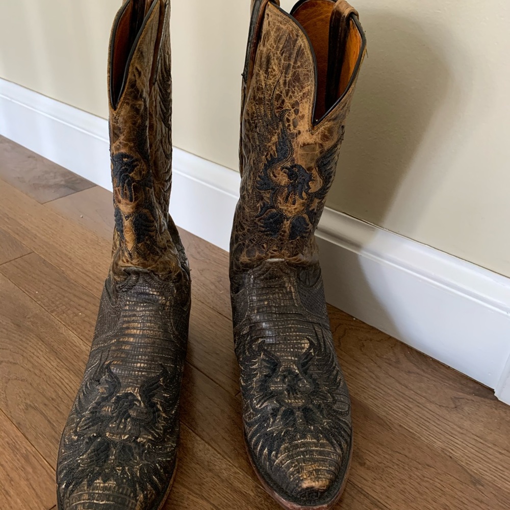 Lucchese 1883 USA Boots Phoenix Eagle Men size 12